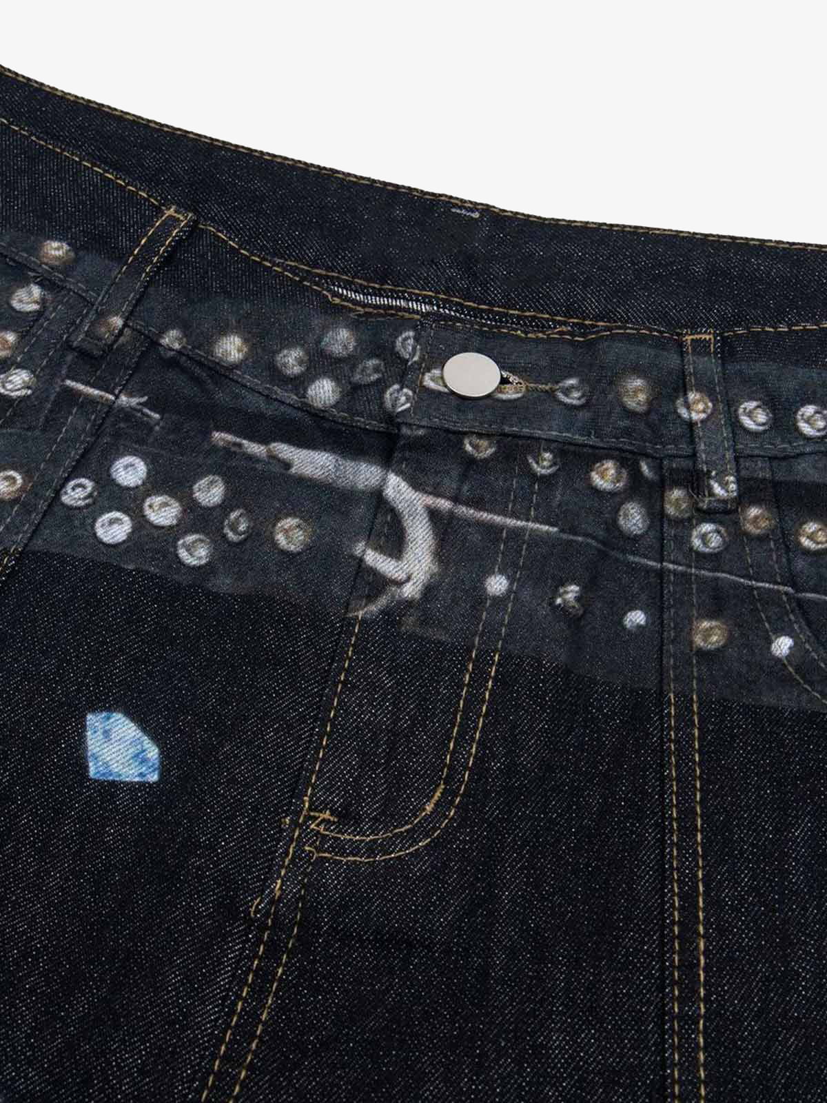 Print RO Style Baggy Jeans 