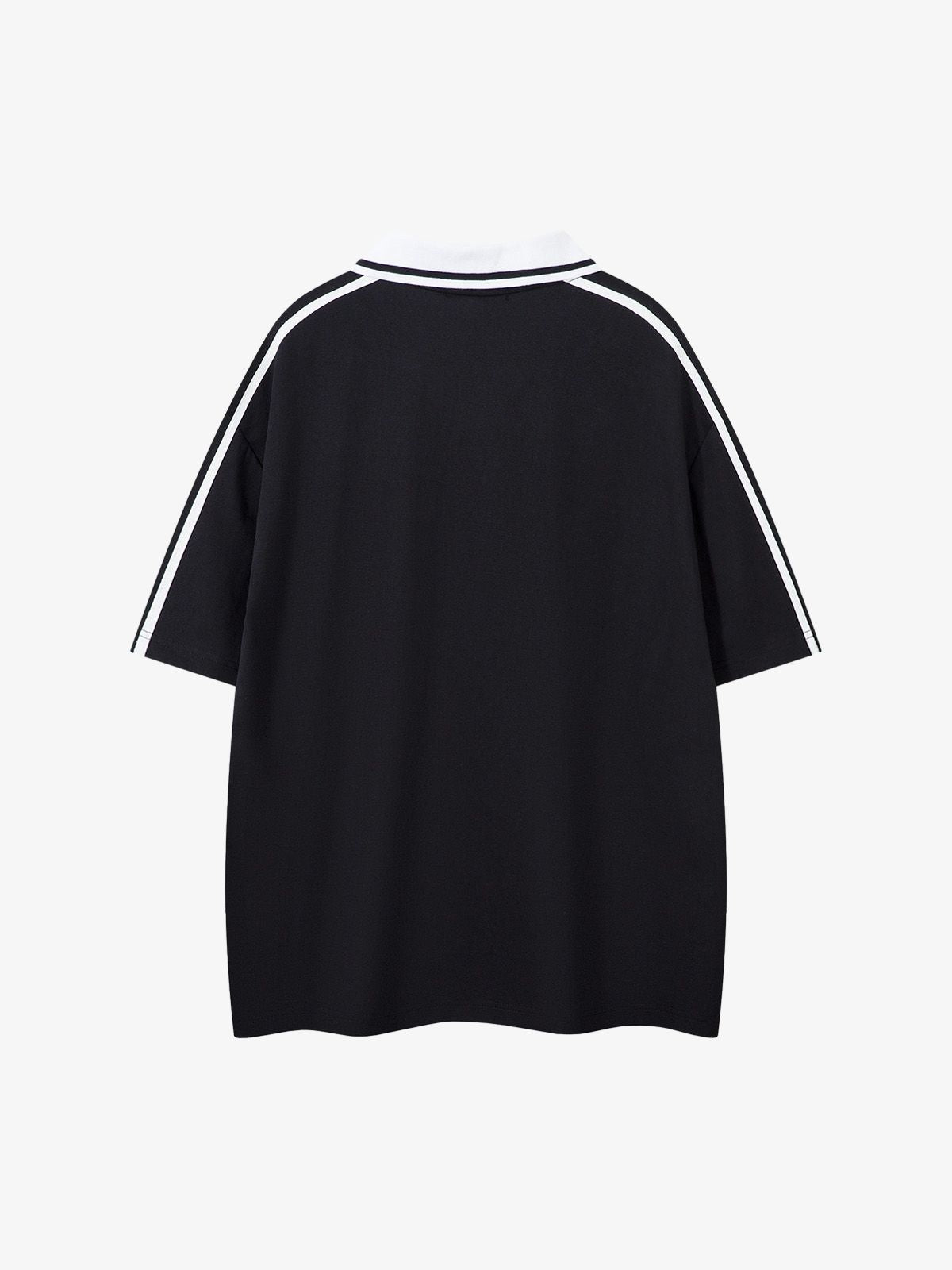 Jersey Print Short-Sleeve Polo Shirt - 2453 