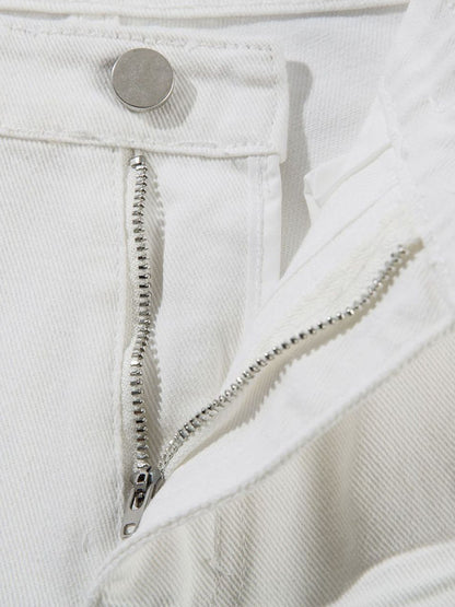 Washed Cleanfit Barrel Jeans 