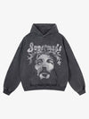 Thesupermade Heavy Washed Jesus Graphic Hoodie - 1973 