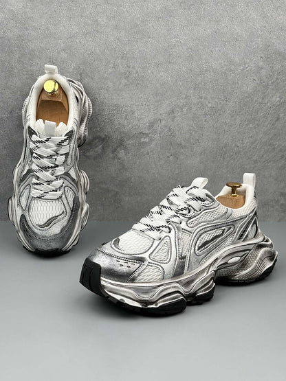 Chunky Sole Breathable Running Sneakers 