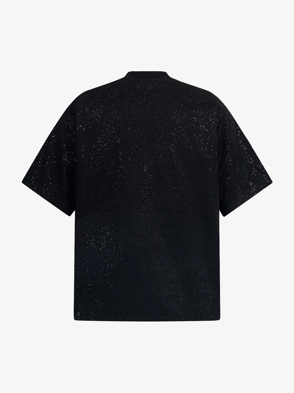 Retro Heavy Starry Sky Print Font Design Short-sleeved T-shirt 
