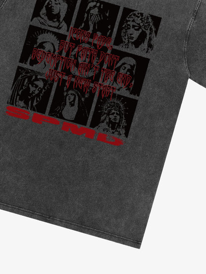 Original Saint Slogan Graphic T-Shirt 