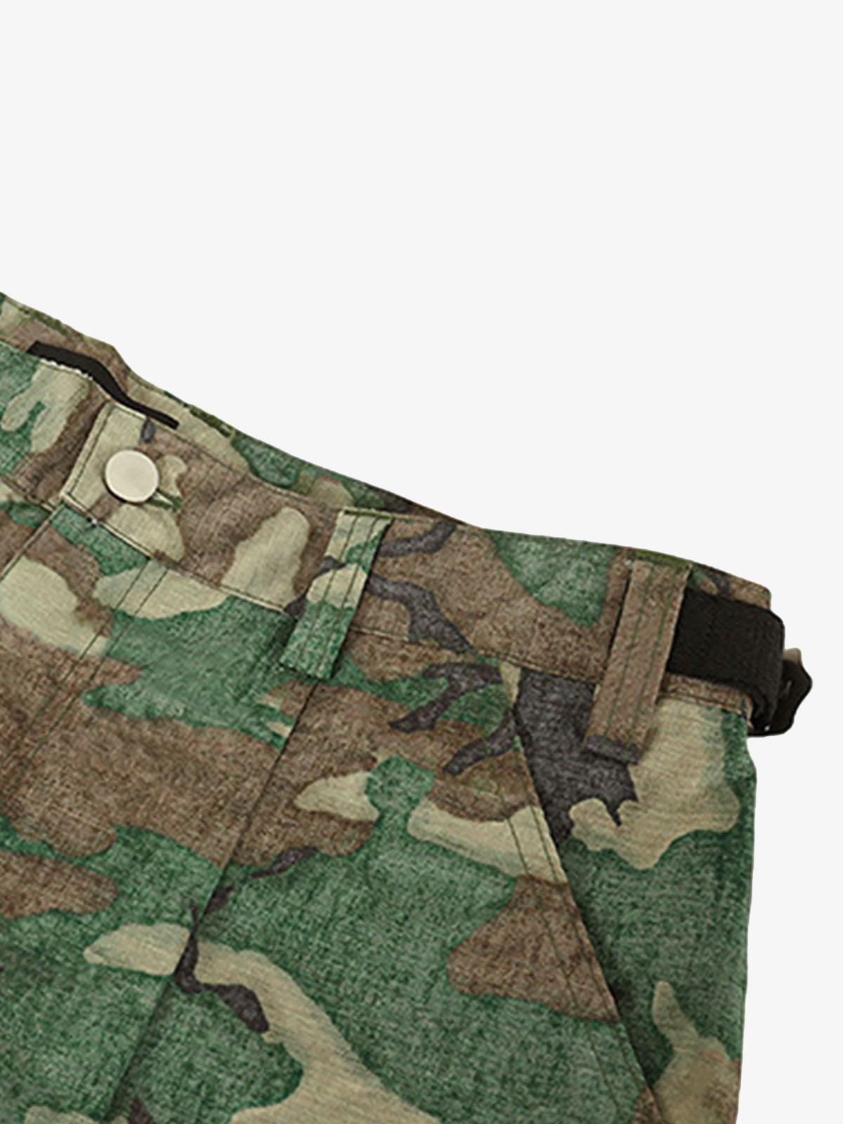 Camouflage Adjustable Belt Cargo Pants 
