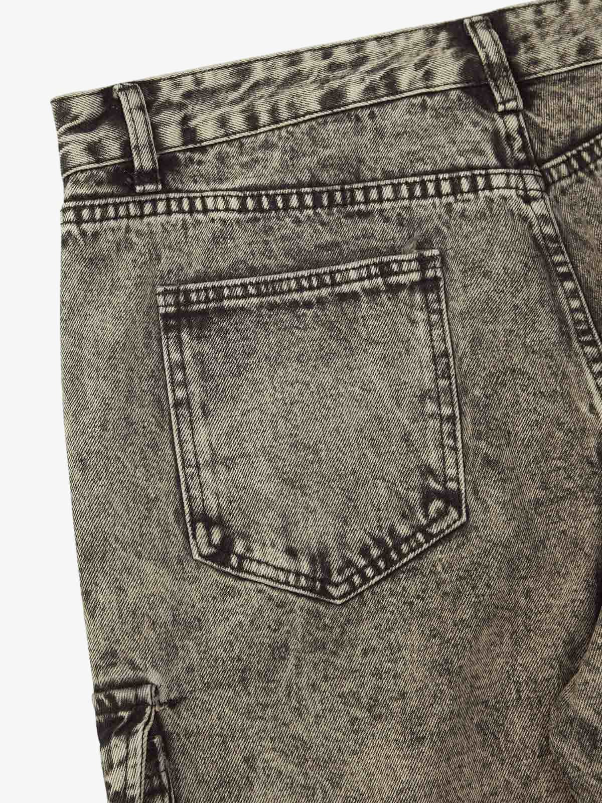 Thesupermade American Street Style Washed Distressed Work Jeans - 2354 