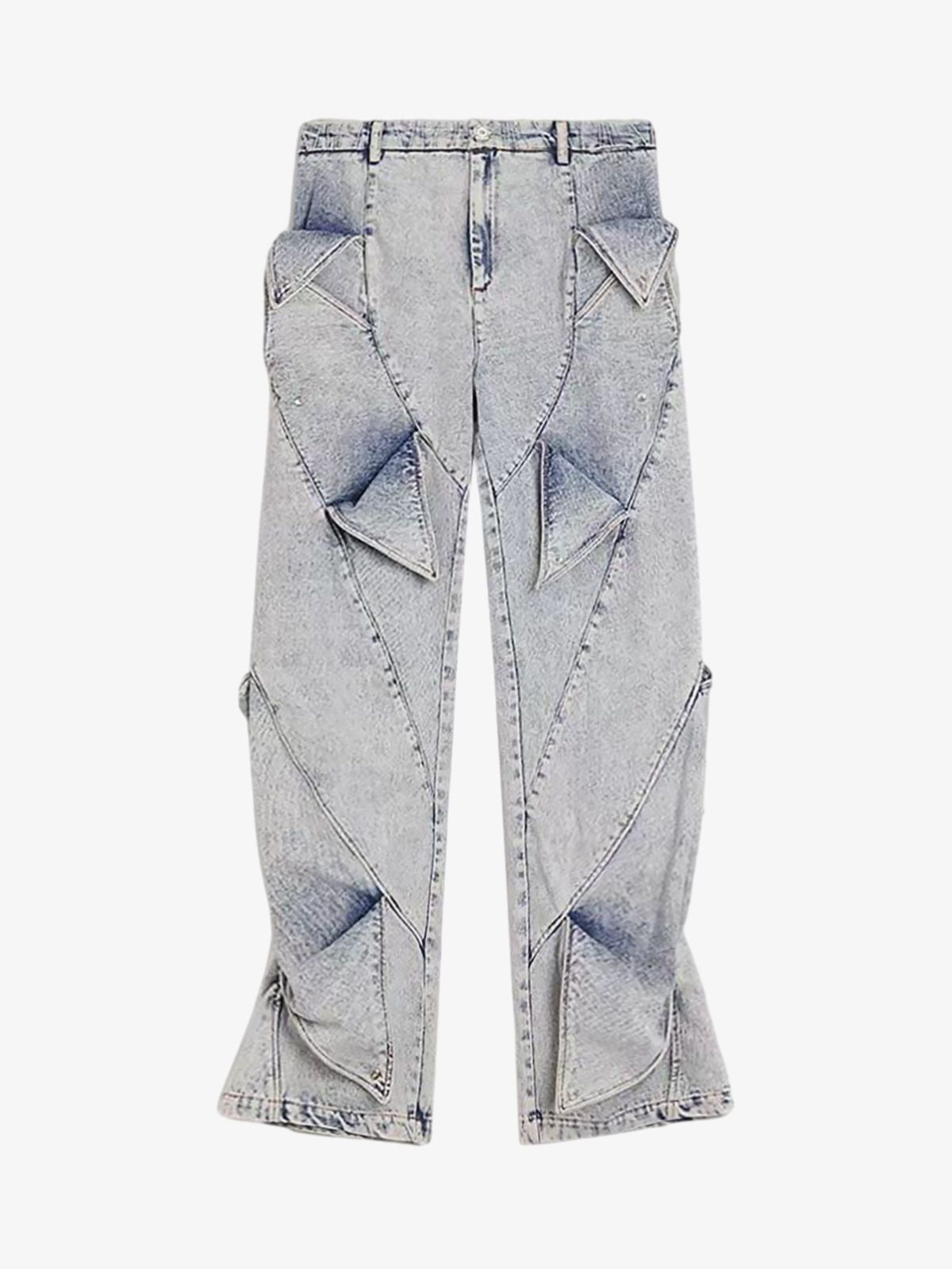 Thesupermade High Street Deconstructed Washed Jeans 