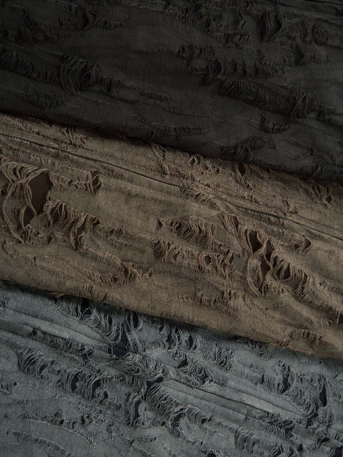 Distressed Ripped Short Sleeve Shirt 