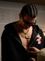 Original Embroidered Zip Up Hoodie 