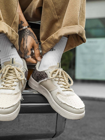 Thesupermade Retro High Street Men's Low Top Skate Shoes-1471 