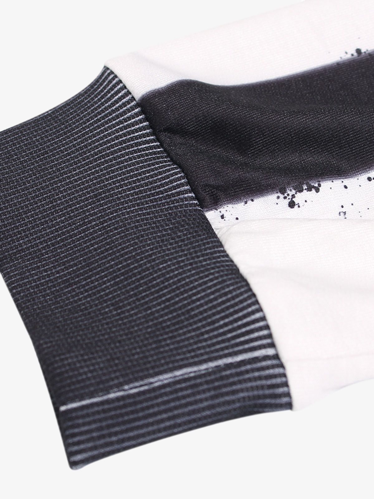 Thesupermade Color Contrast Print Long Sleeve Jersey T-shirt - 2307 