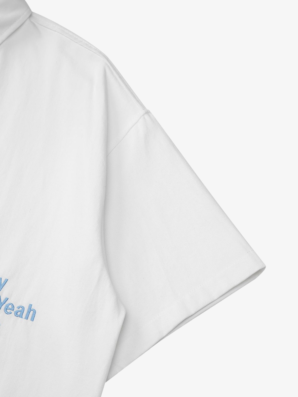 Thesupermade American Retro Letter Embroidered Shirt 