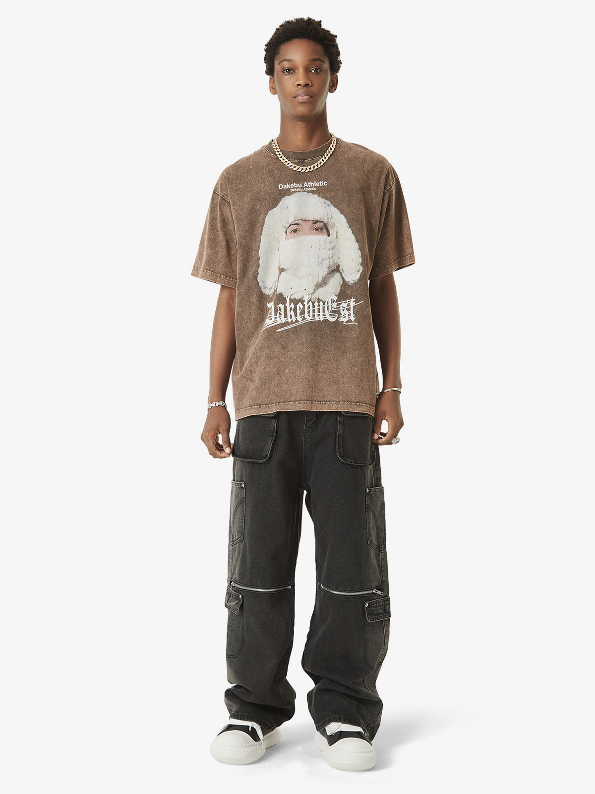Thesupermade Multi-pocket Zipper Design Washed Hip-Hop Jeans - 2112 