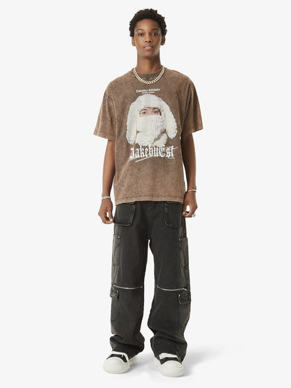Thesupermade Multi-pocket Zipper Design Washed Hip-Hop Jeans - 2112 