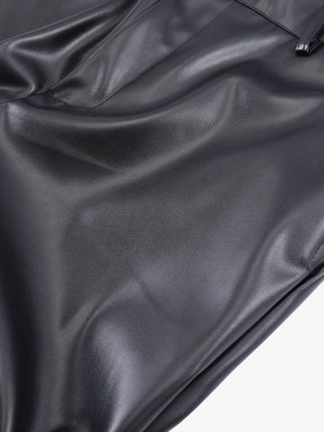 Thesupermade Punk Style Pleated Leather Pants - 2195 