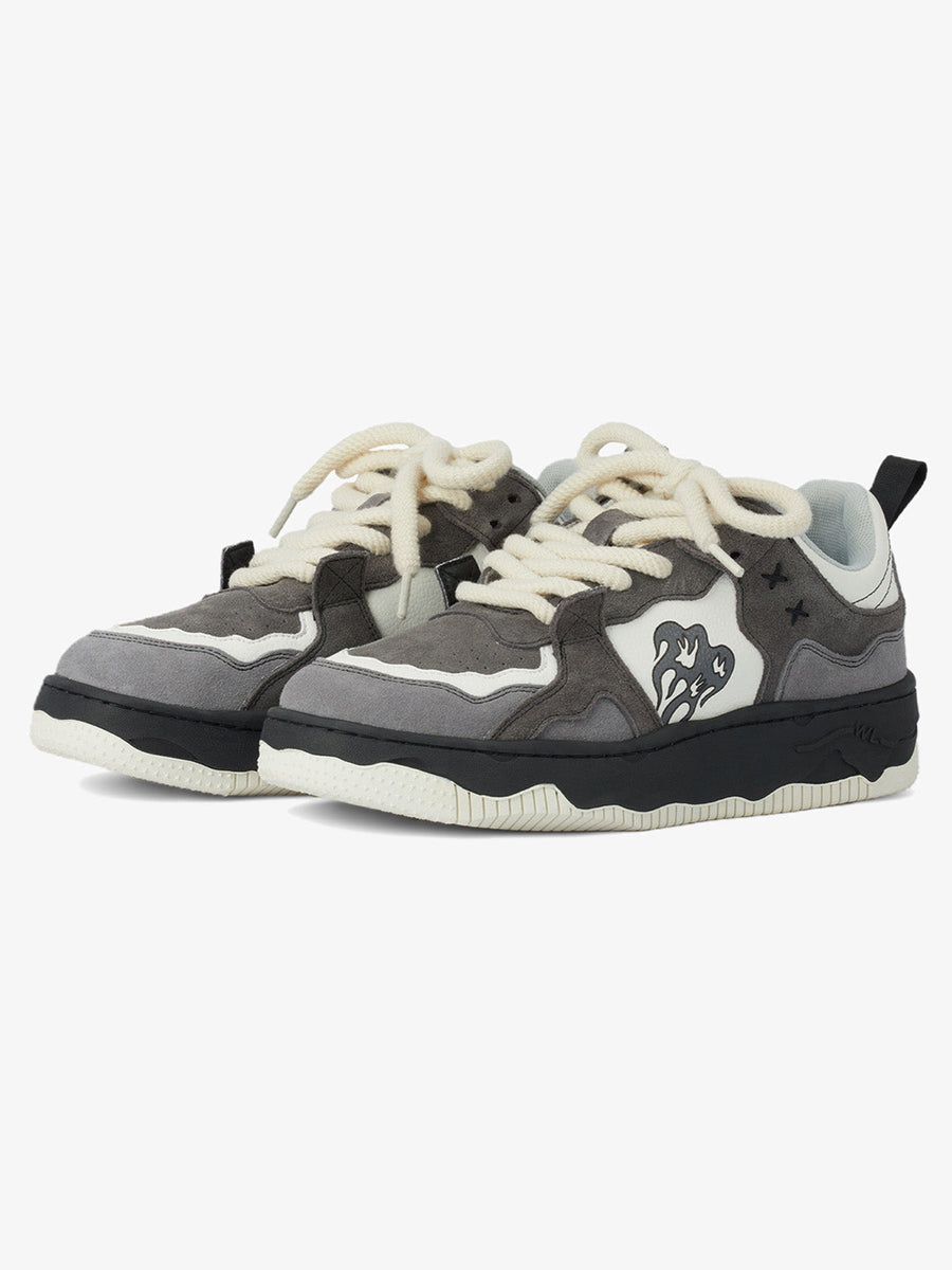 Monochrome Shadowwave Heavy-Duty Street Sneakers-1507 