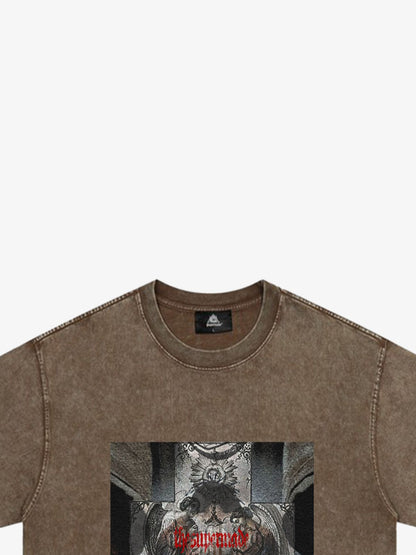Original Cross Portrait Graphic T-Shirt 