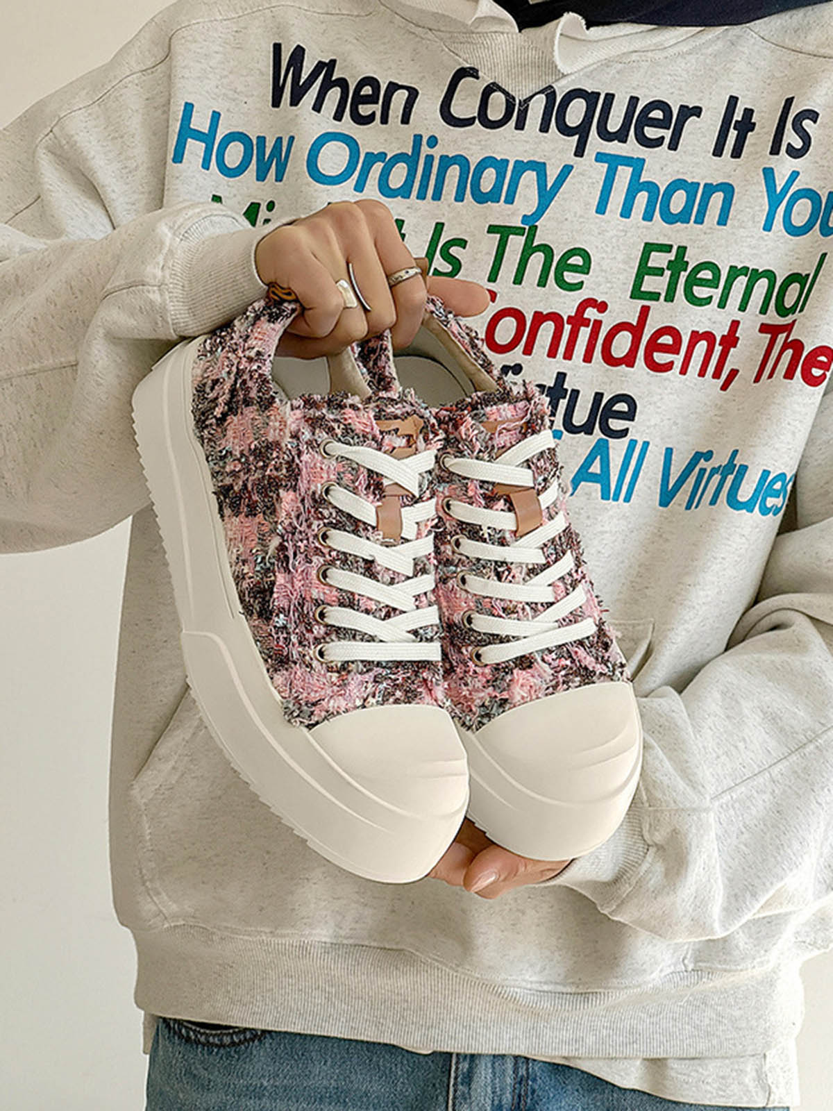 Retro Canvas Irregular Sneakers 