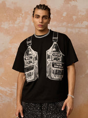 Jacket Print Graphic T-Shirt 