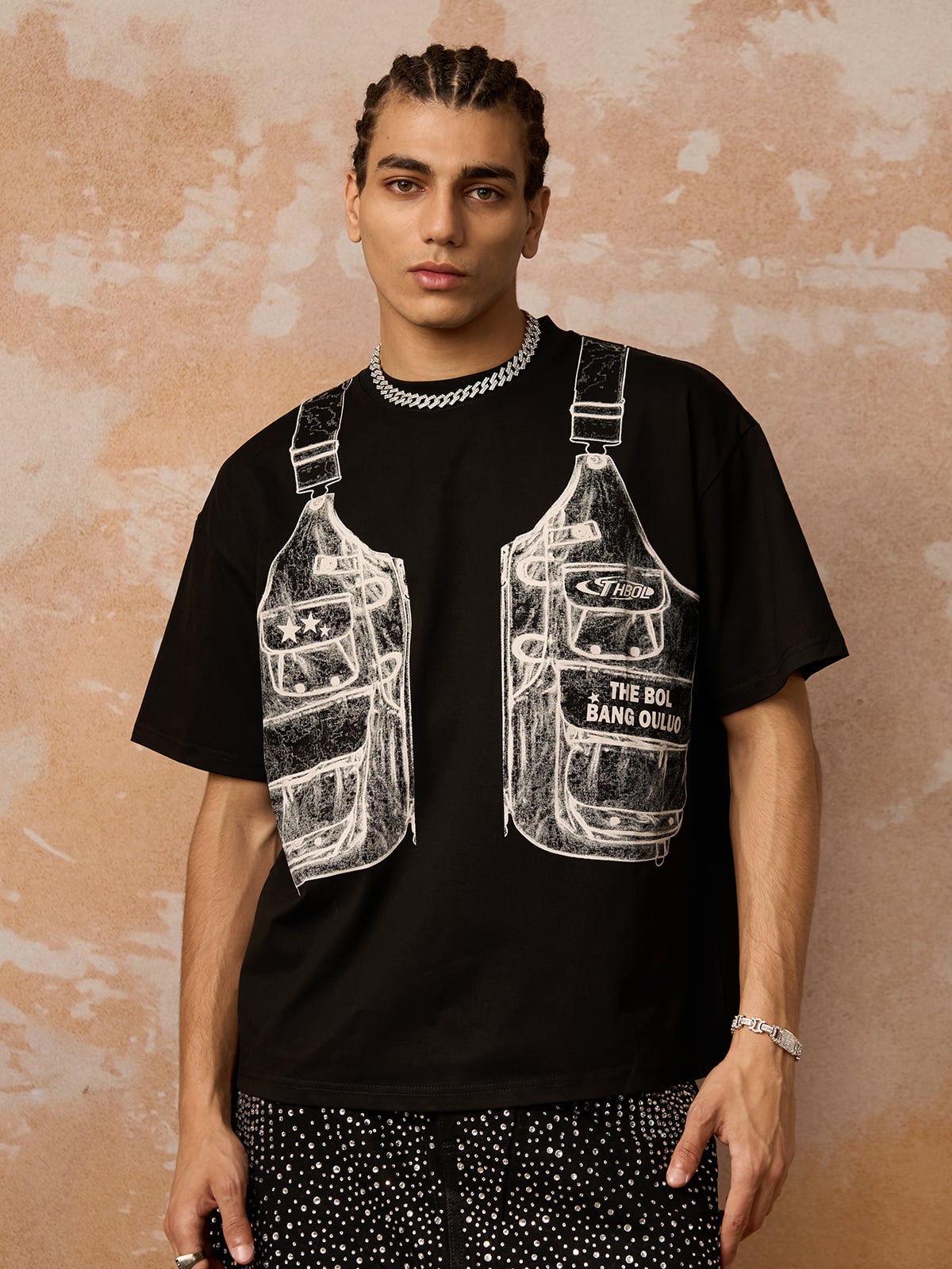 Jacket Print Graphic T-Shirt 