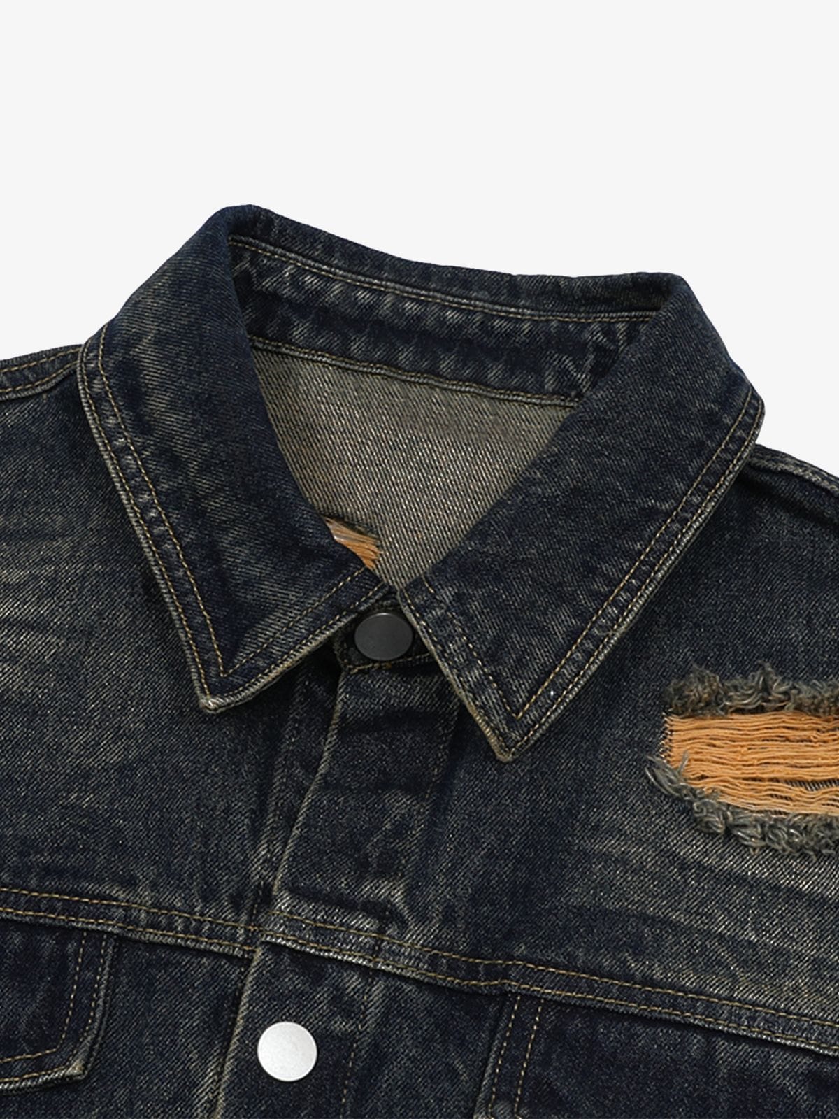 Distressed Washed Distressed Denim Set 
