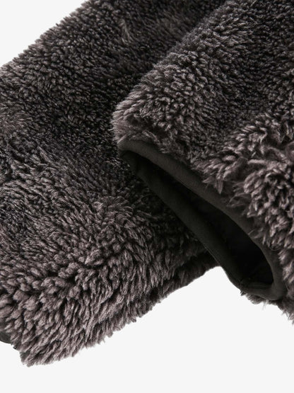Thesupermade Fur Hooded Quilted Sherpa Jacket - 2304 