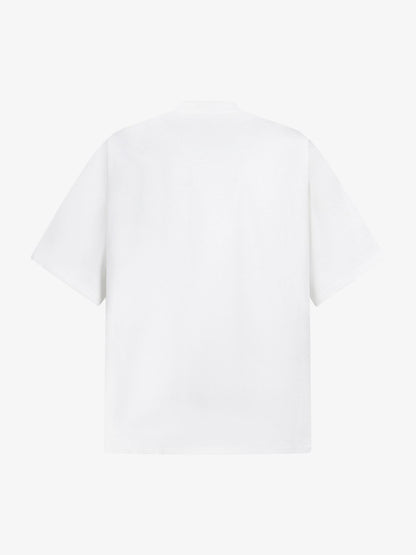 Retro Embroidery Beaded Letter Print T-shirt 