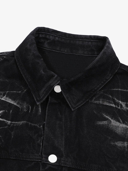 Short Sleeve Shirt & Shorts Denim Set 