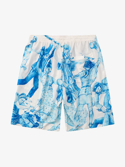 Rebels Printed Rap Beach Shirts Short Sets 
