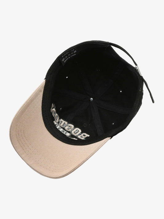 Thesupermade Retro Colorblocked Monogrammed Embroidered Cap 