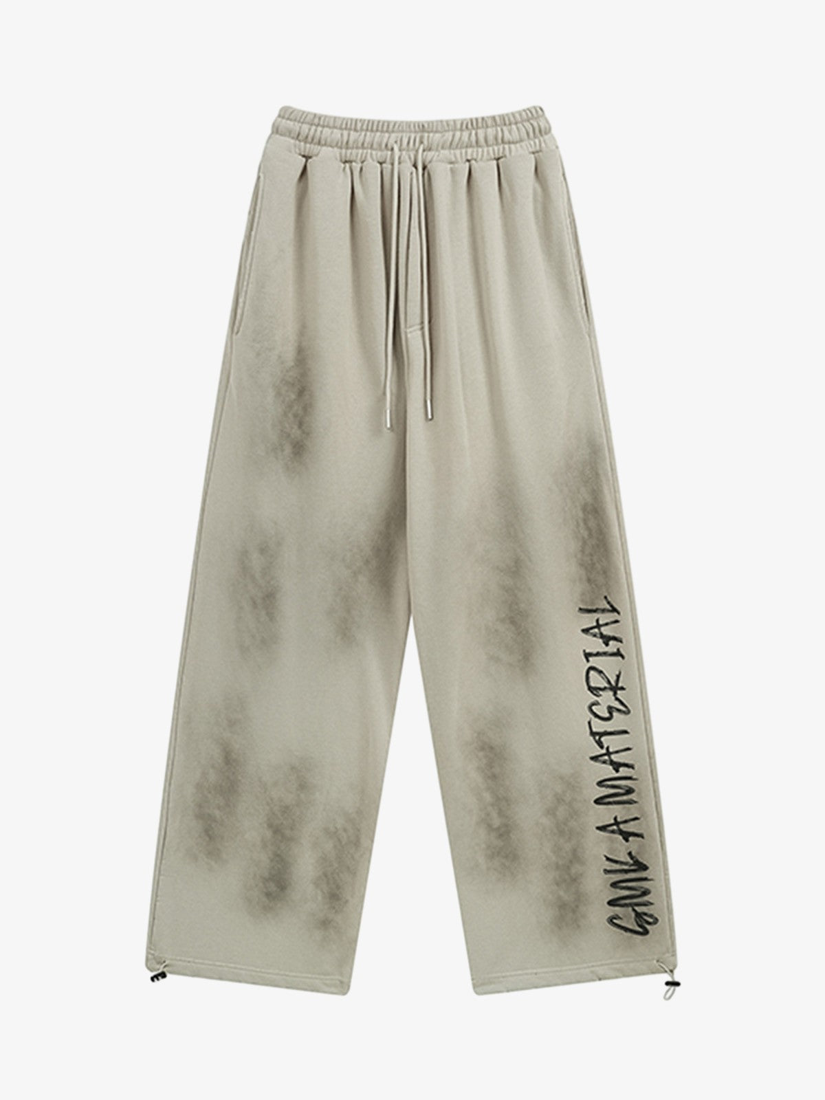 Wasteland Washed Patched Embroidered Hoodie Set 