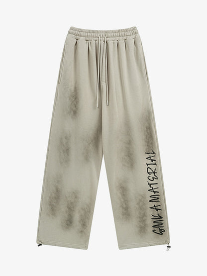 Wasteland Washed Patched Embroidered Hoodie Set 