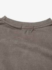Thorn Embroidery Suede T-Shirt 