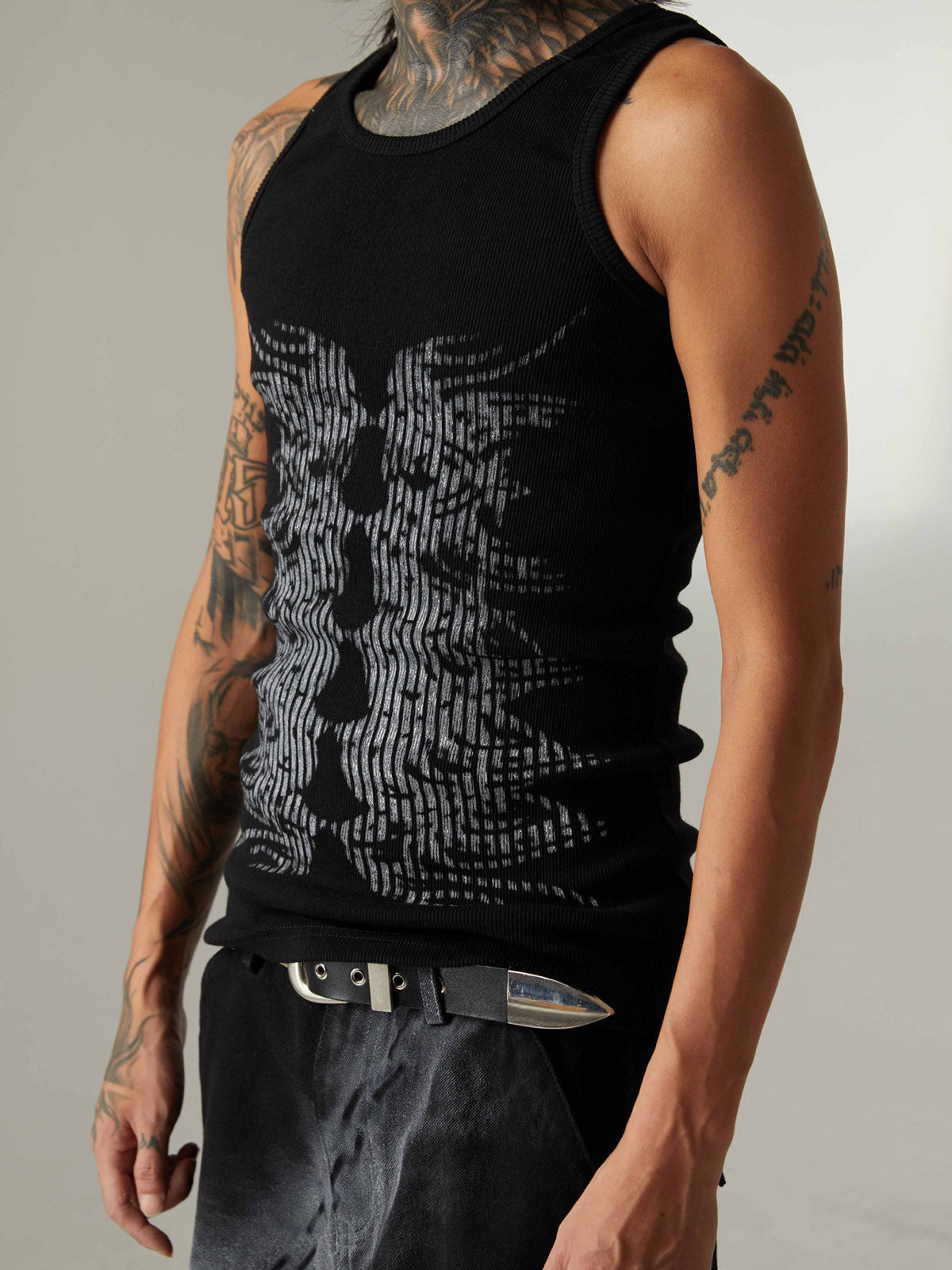 Street Skeleton Print Vest 