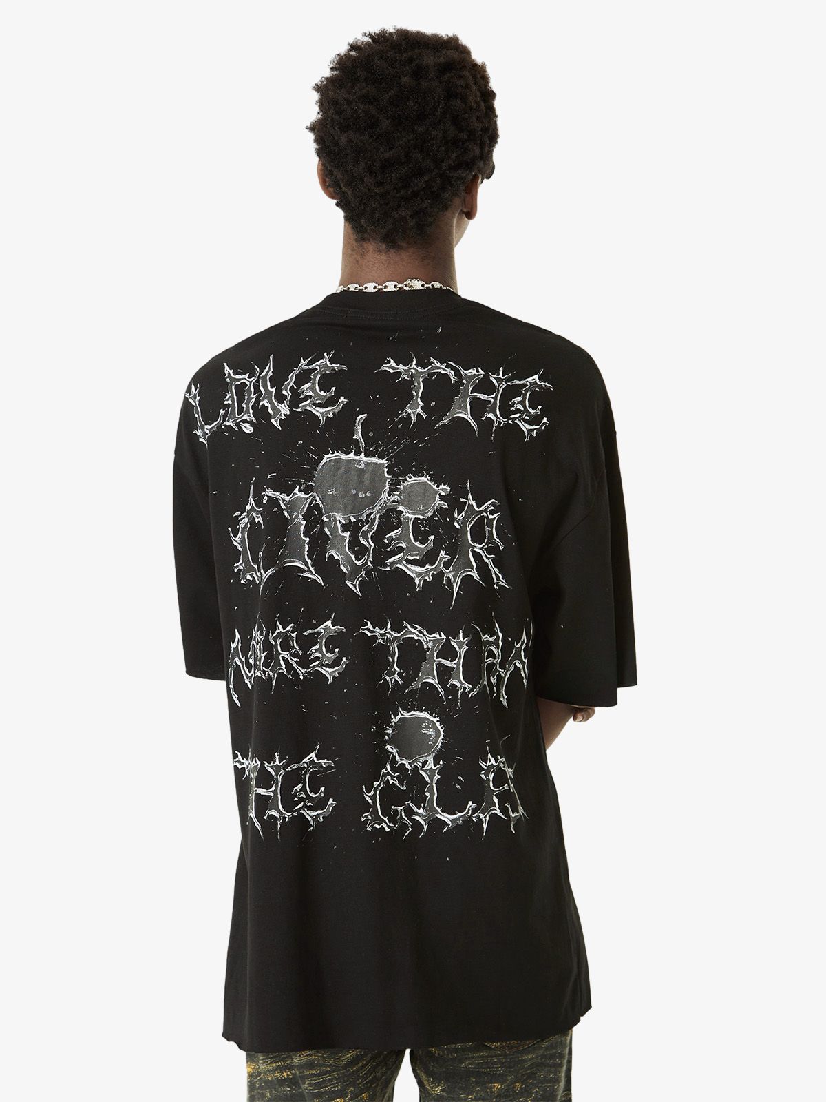 Thesupermade High Street Letter Print Short-sleeved T-shirt 