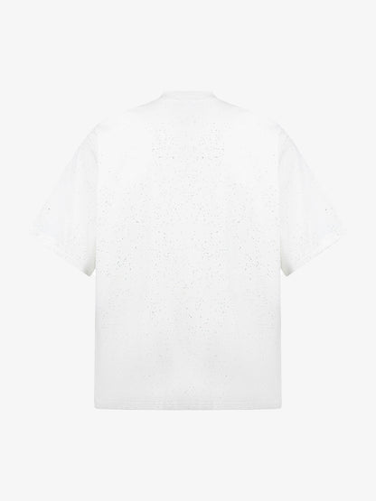 Retro Heavy Starry Sky Print Font Design Short-sleeved T-shirt 