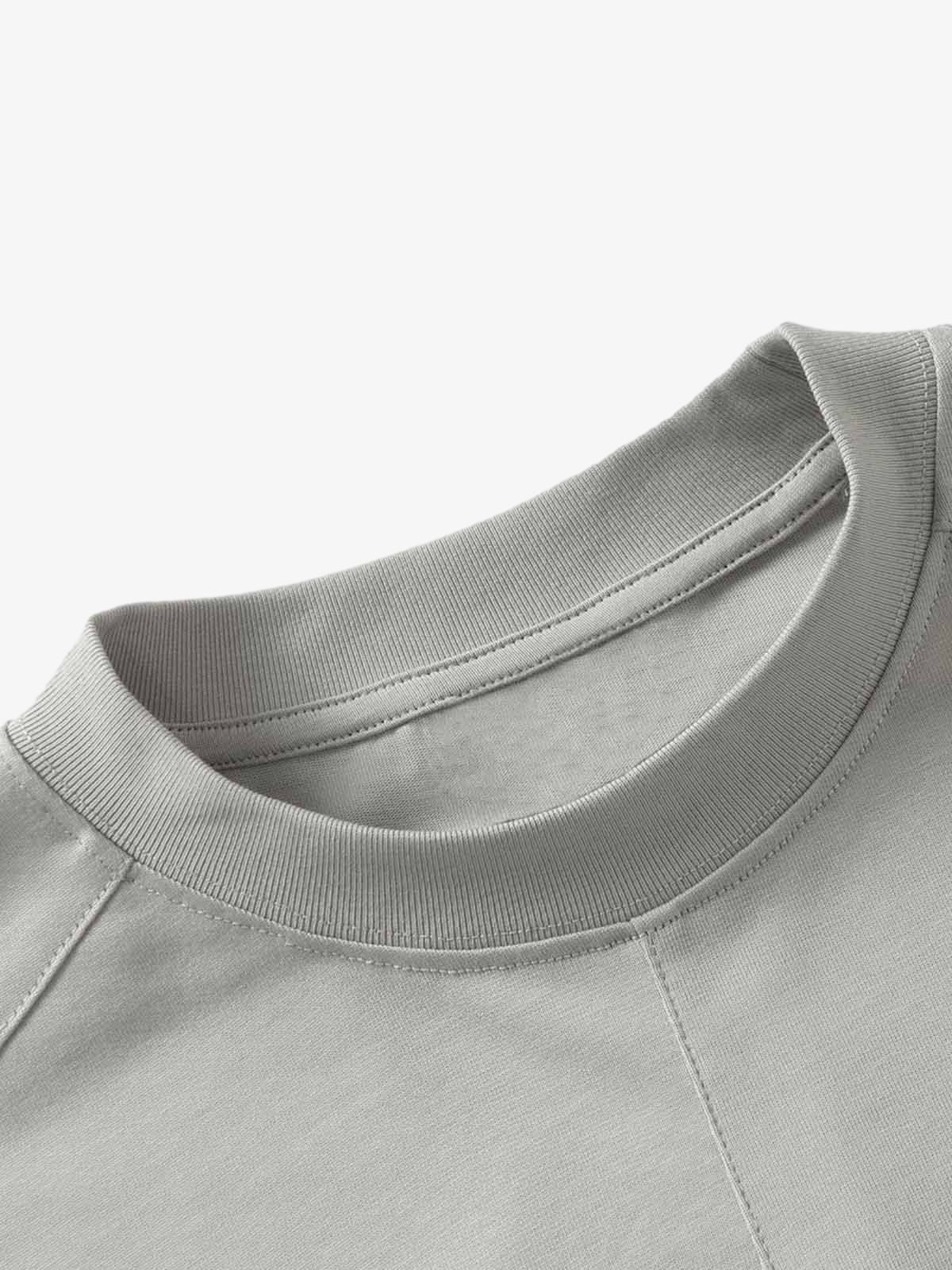 Retro Washed Deconstruction Functional Pocket T-shirt 