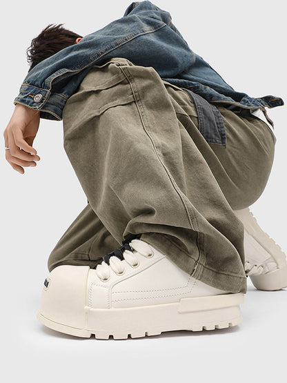 Monochrome Chunky Tread Sneakers - 2267 