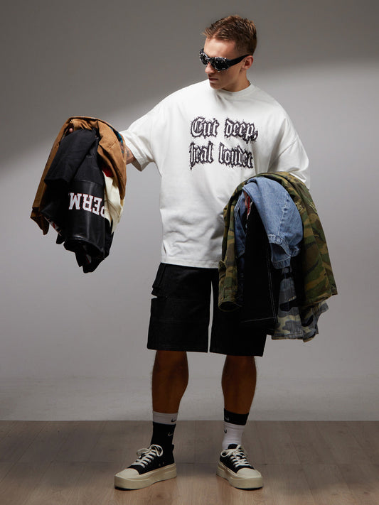Original "Cut Deep Heal Louder" Graphic T-Shirt 