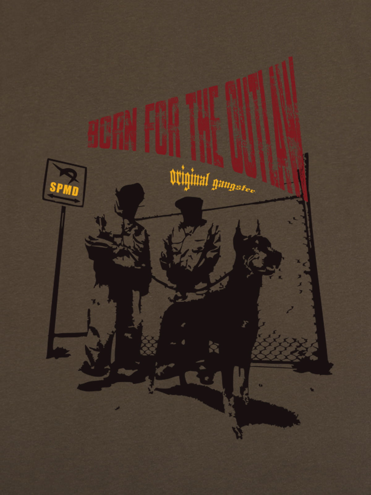 Original “Born for the Outlaw” Graphic Print T-Shirt 