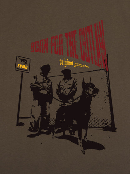 Original “Born for the Outlaw” Graphic Print T-Shirt 