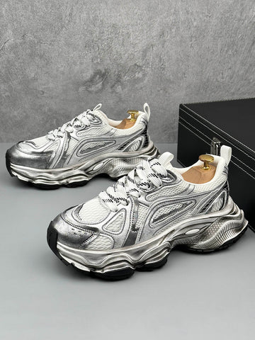 Chunky Sole Breathable Running Sneakers 