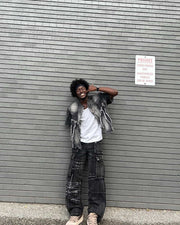Thesupermade High Street Embroidery Hip-Hop Jeans - 2122 