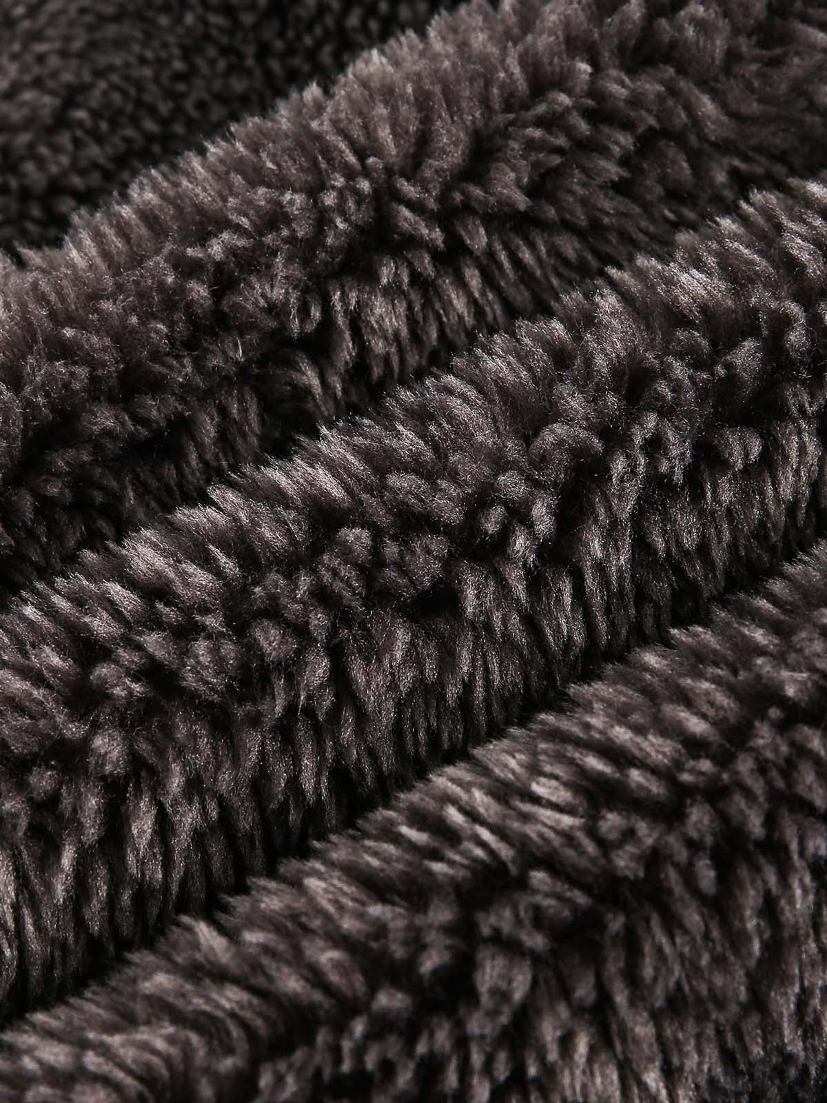 Thesupermade Fur Hooded Quilted Sherpa Jacket - 2304 