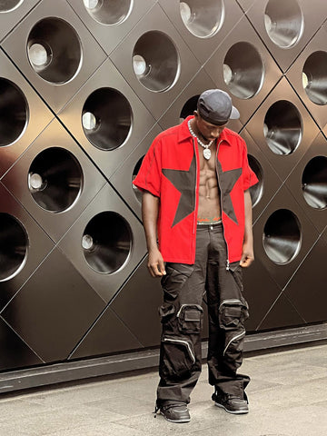 Thesupermade Star Zipper Design Shirt -1575 