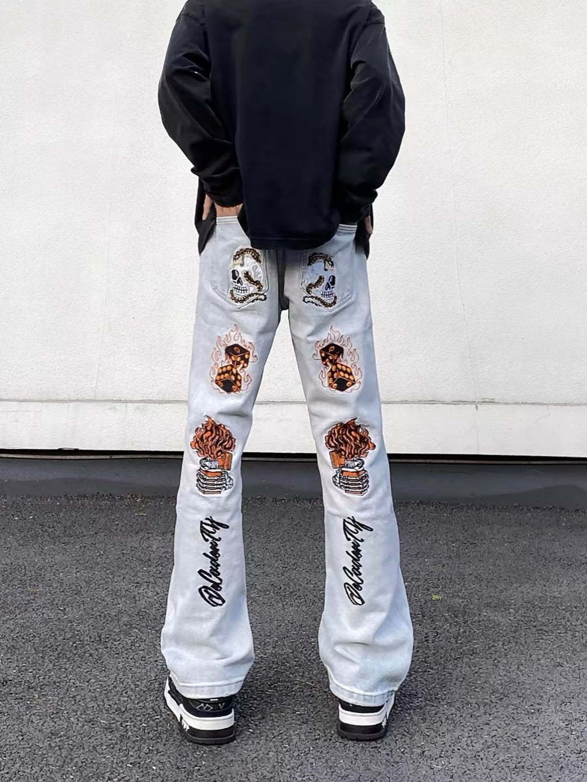 Thesupermade High Street Embroidery Retro Jeans - 1574 