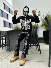 Thesupermade Hip Hop Bones Embroidered Jeans - 1859 