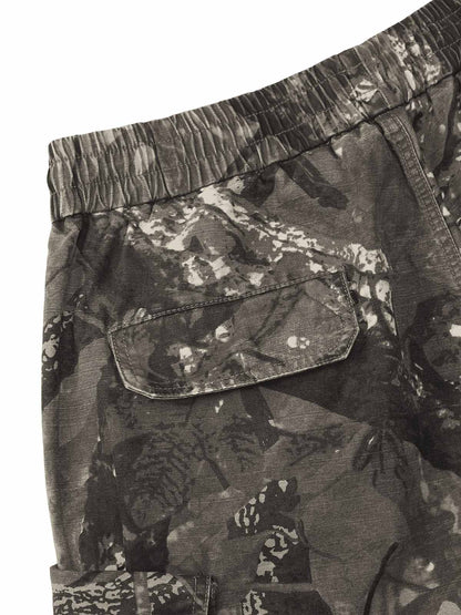 Thesupermade Fallen Leaf Camouflage Pocket Workwear Shorts - 2050 