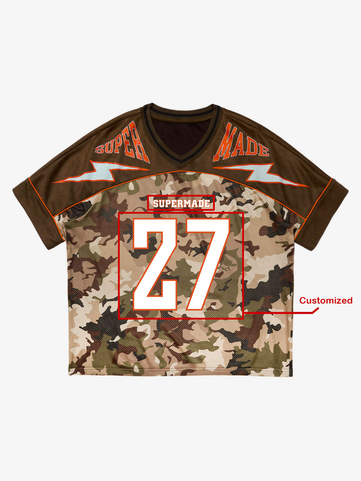 Original Camouflage Football Jersey T-Shirt - 2401 