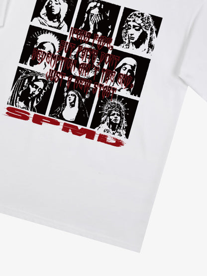 Original Saint Slogan Graphic T-Shirt 