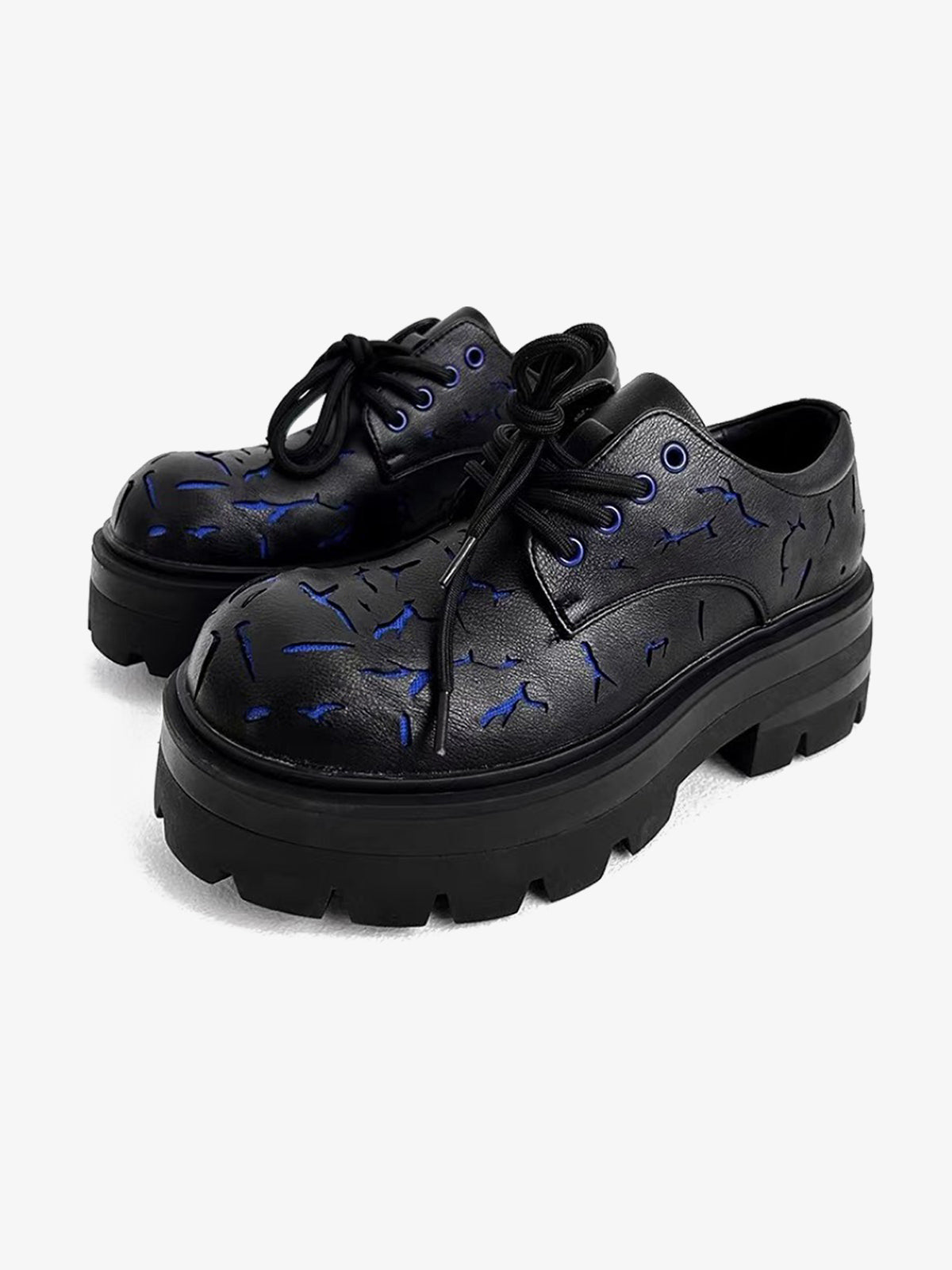 Thesupermade High Street Crackle Leather Shoes - 2182 
